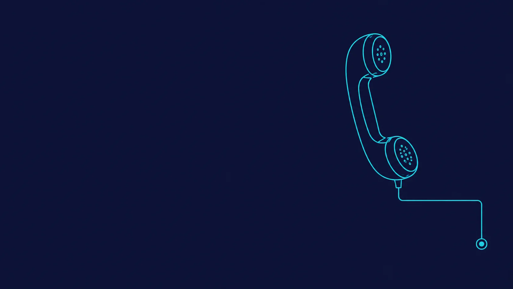 Vonalrajz egy telefonkagylóról, amely a hibabejelentéshez vezet